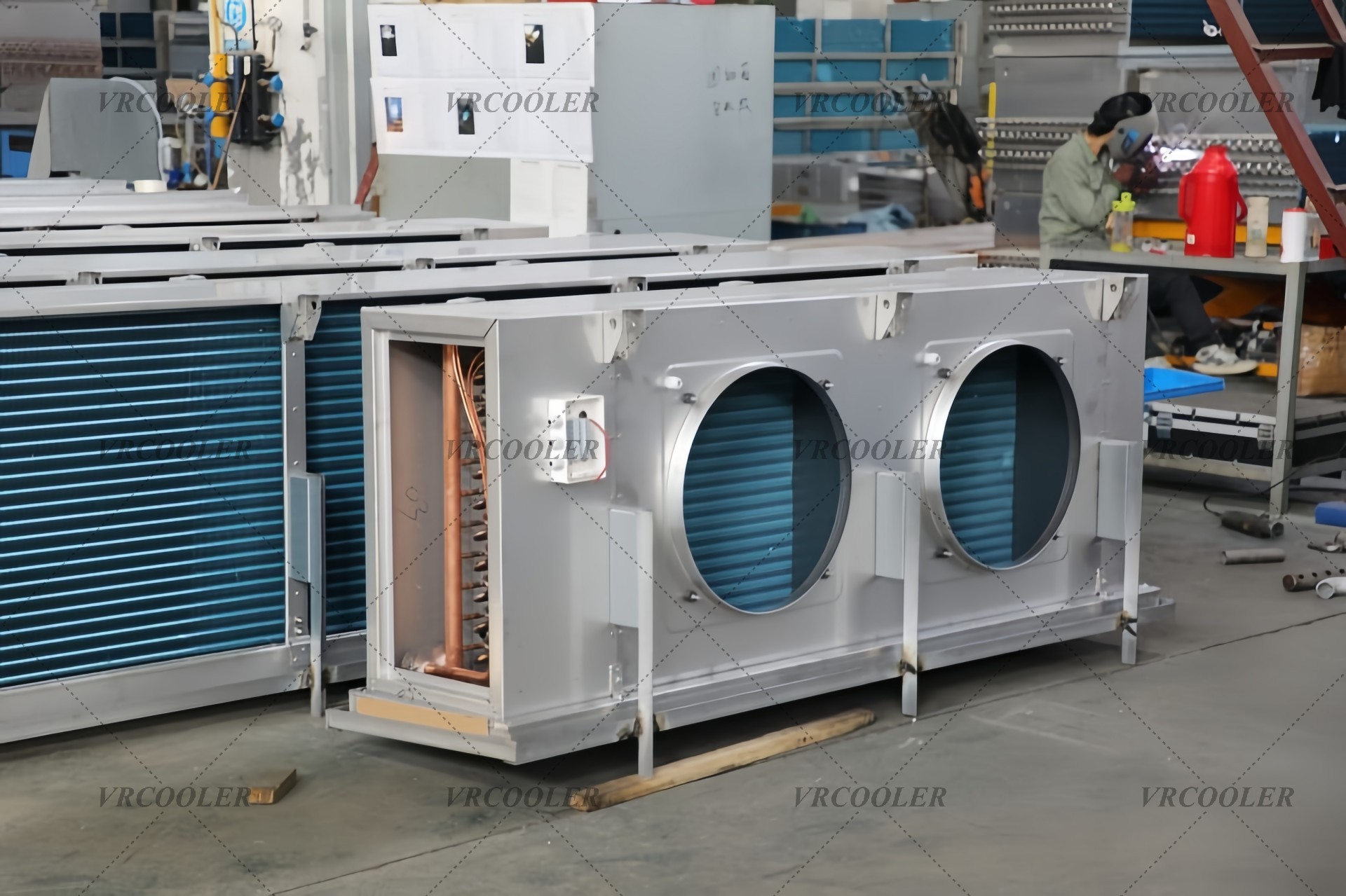 How are copper tube IQF coils cleaned and maintained?