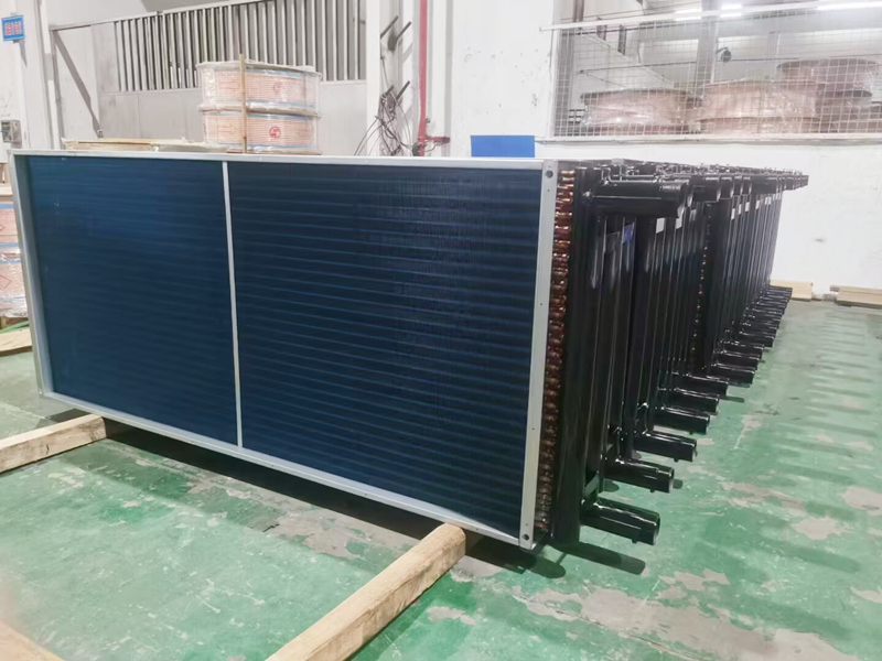 Industrial Steam-heated Water Using Tube-fin Heat Exchangers