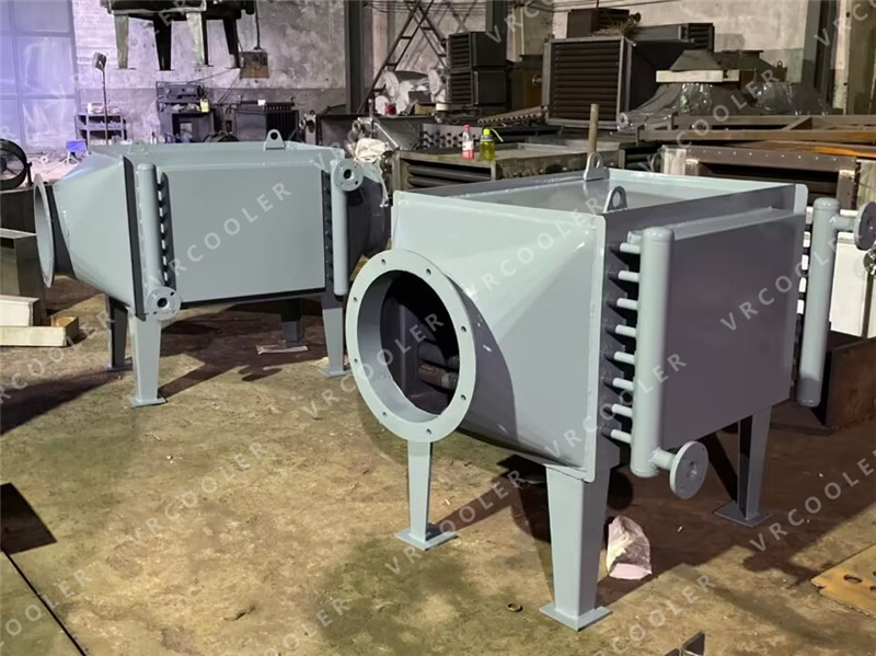 How does a boiler exhaust condensing waste heat recovery device work?