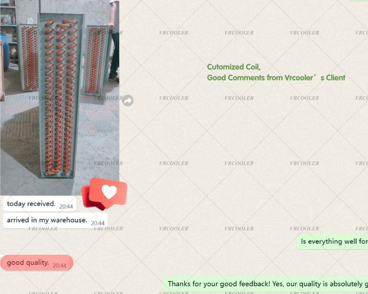 Cutomized Coil, Good Comments From Vrcooler’s Client