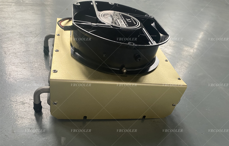 Cooling Coil with Fan for Steam Cooling in Water Distiller
