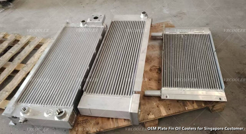 OEM Plate Fin Oil Coolers for Singapore Customer 2