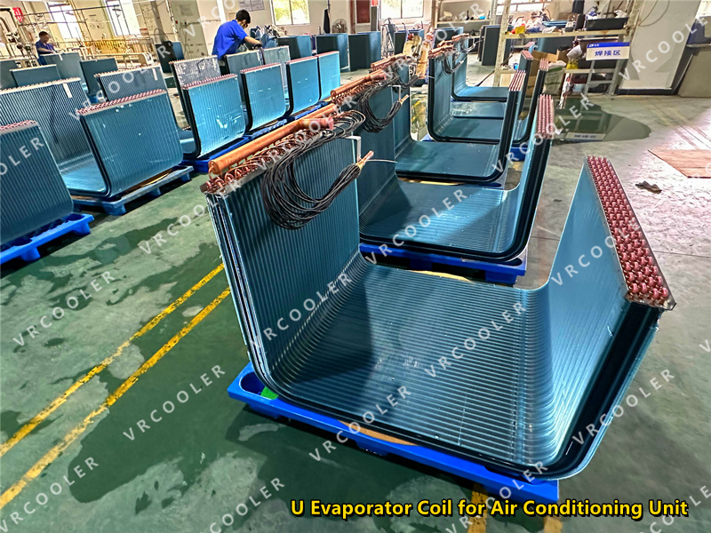 Vrcoolertch Produced U Shaped Evaporator Coil for Heat Pump