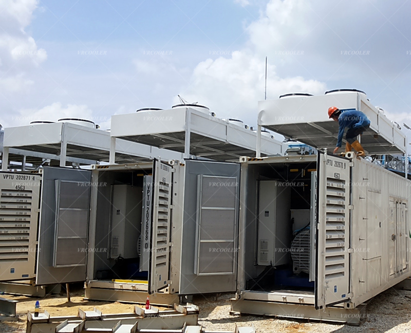 Remote Radiator for Gas Engine in Power Plant