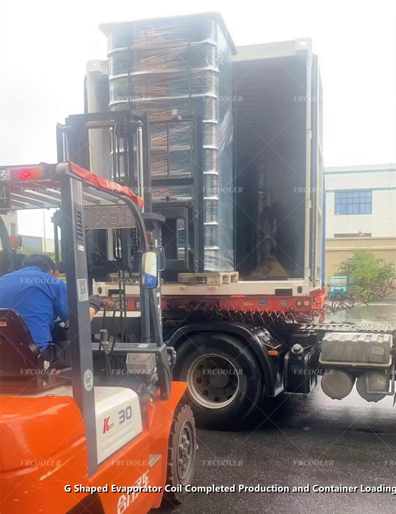 G Shaped Evaporator Coil Completed Production And Container Loading