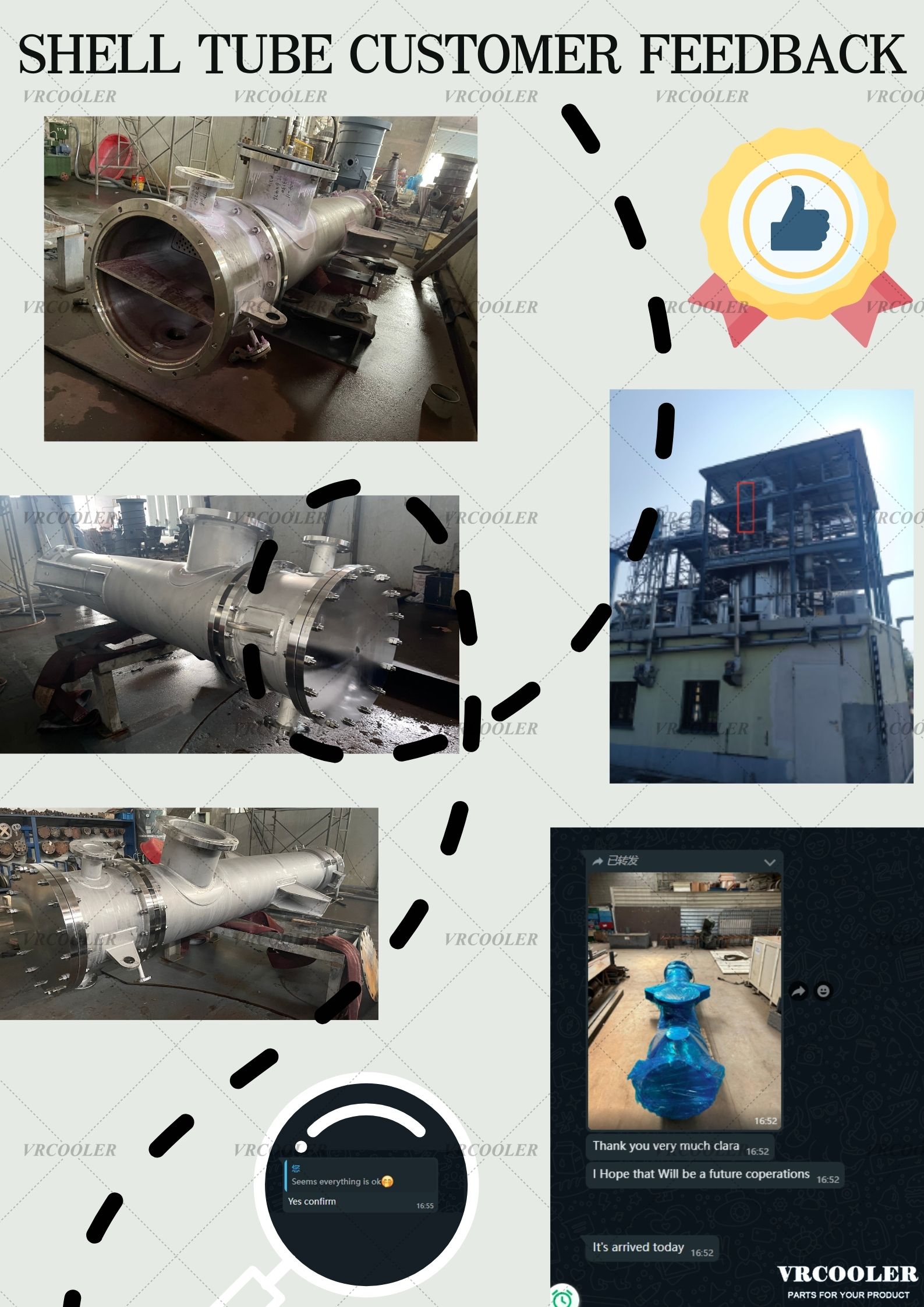 ASME Shell TUBE Heat Exchanger Customer Feedback