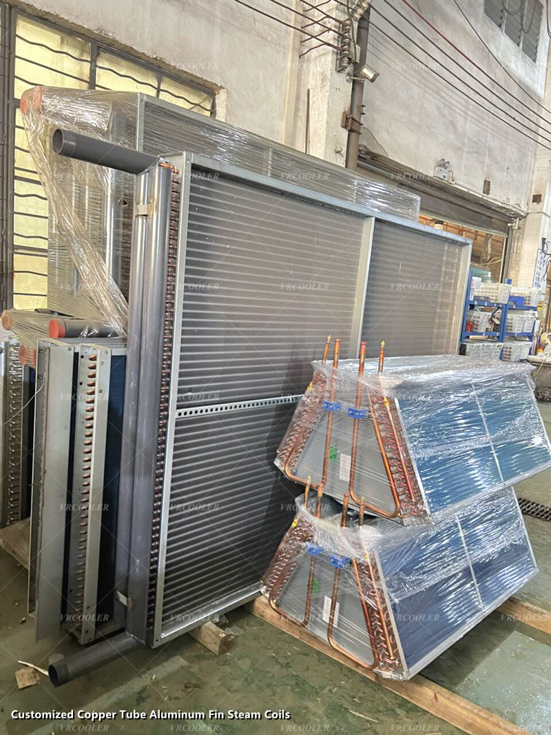 Customized Copper Tube Aluminum Fin Steam Coils 1