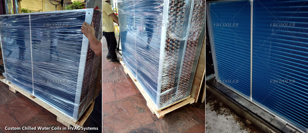 Evaporator Unit for Air Conditioning System with Chilled Water Coil