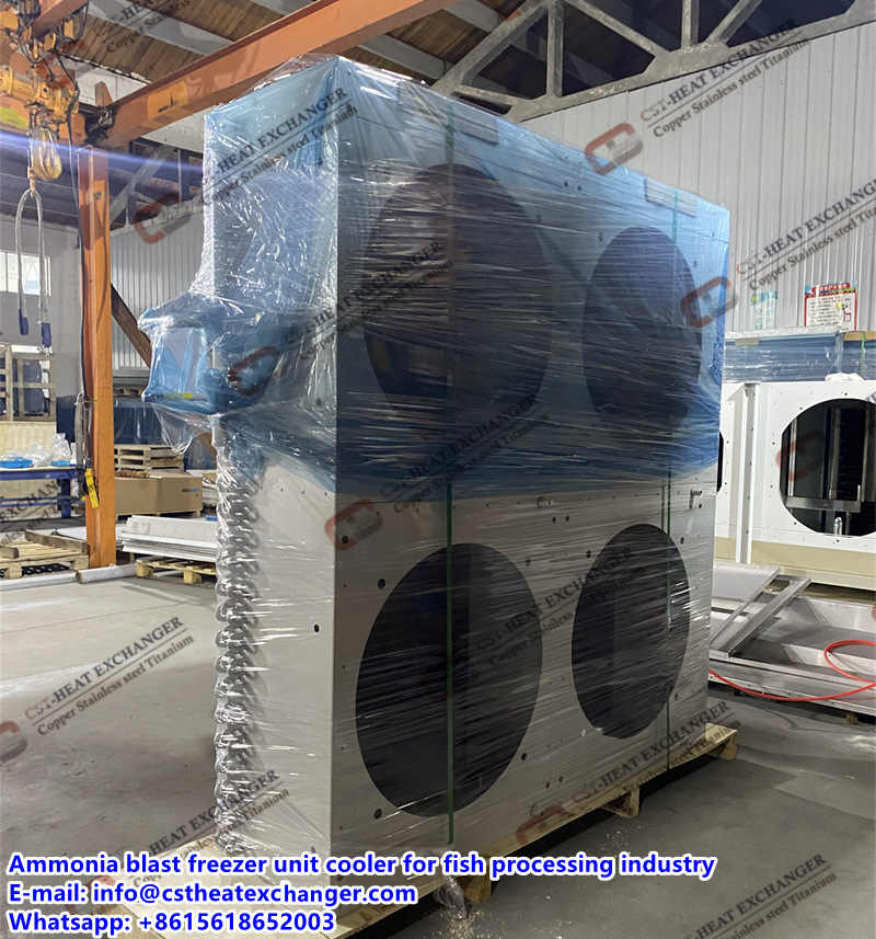 Ammonia Blast Freezer Unit Cooler for Fish Processing Industry