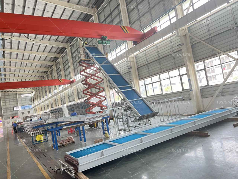 Bitcoin Dry Cooler Cooling Coil in Production