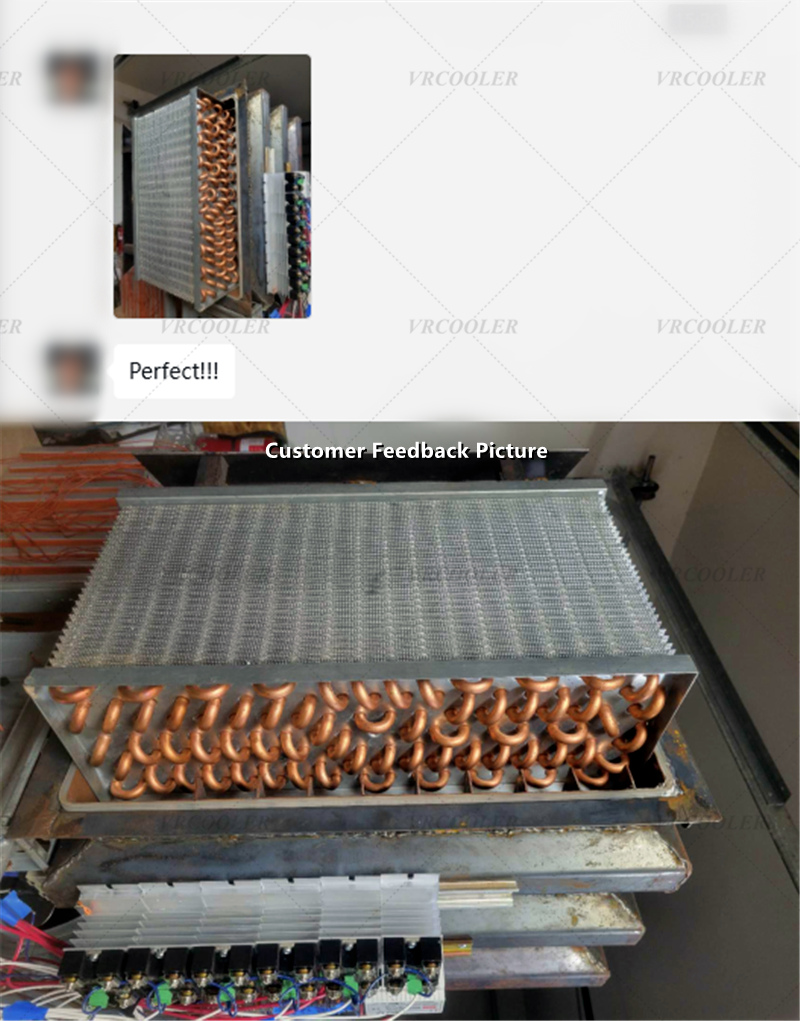 Customer Feedback Picture Copper Tube Aluminum Fin Condenser Coil 1