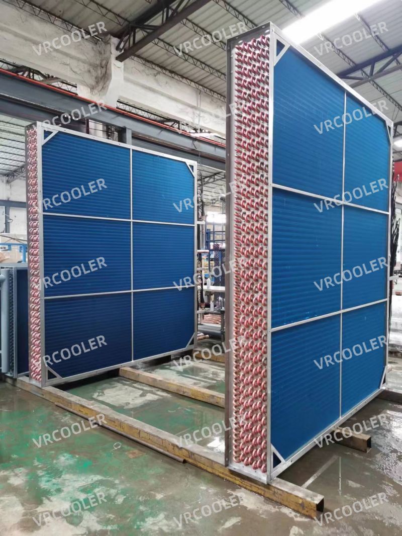 Vrcoolertech recently supplied copper tube and aluminium fin heat exchangers to Midea's air conditioning laboratory