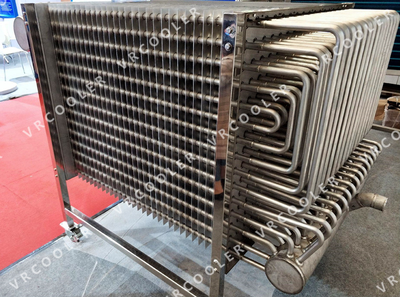 Evaporator coil for IQF products (Individual Quick Freezing)