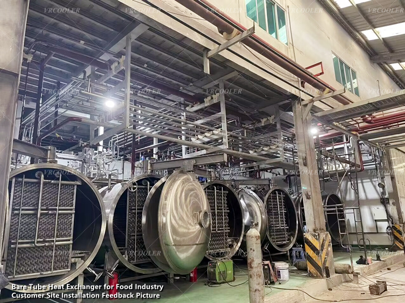 Bare Tube Heat Exchanger, Customer Site Installation Feedback Picture