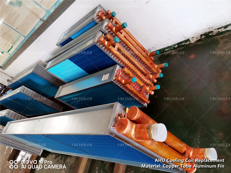 AHU Cooling Coil Replacement Material: Copper Tube Aluminum Fin