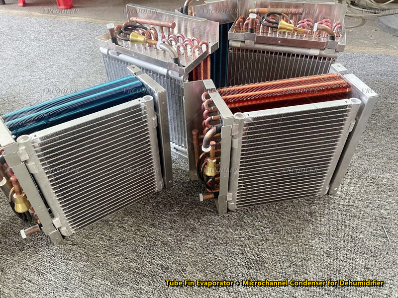 Tube Fin Evaporator + Microchannel Condenser for Dehumidifier 1