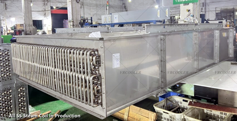 All SS Steam Coil in Production