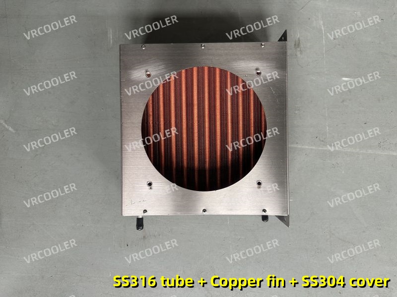 SS316 Tube Copper Fin SS304 Cover Laser Radiator (2)