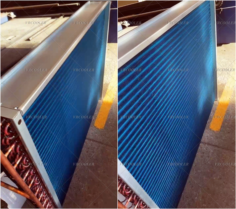 Custom Design Copper Tube Aluminum Fin Air to Water Heat Exchanger