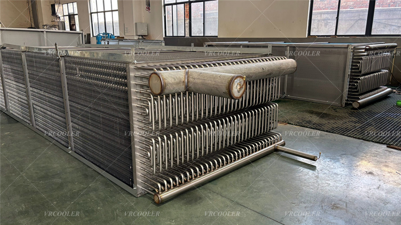 SS Tube Magnesium Aluminum Fin Evaporator for IQF