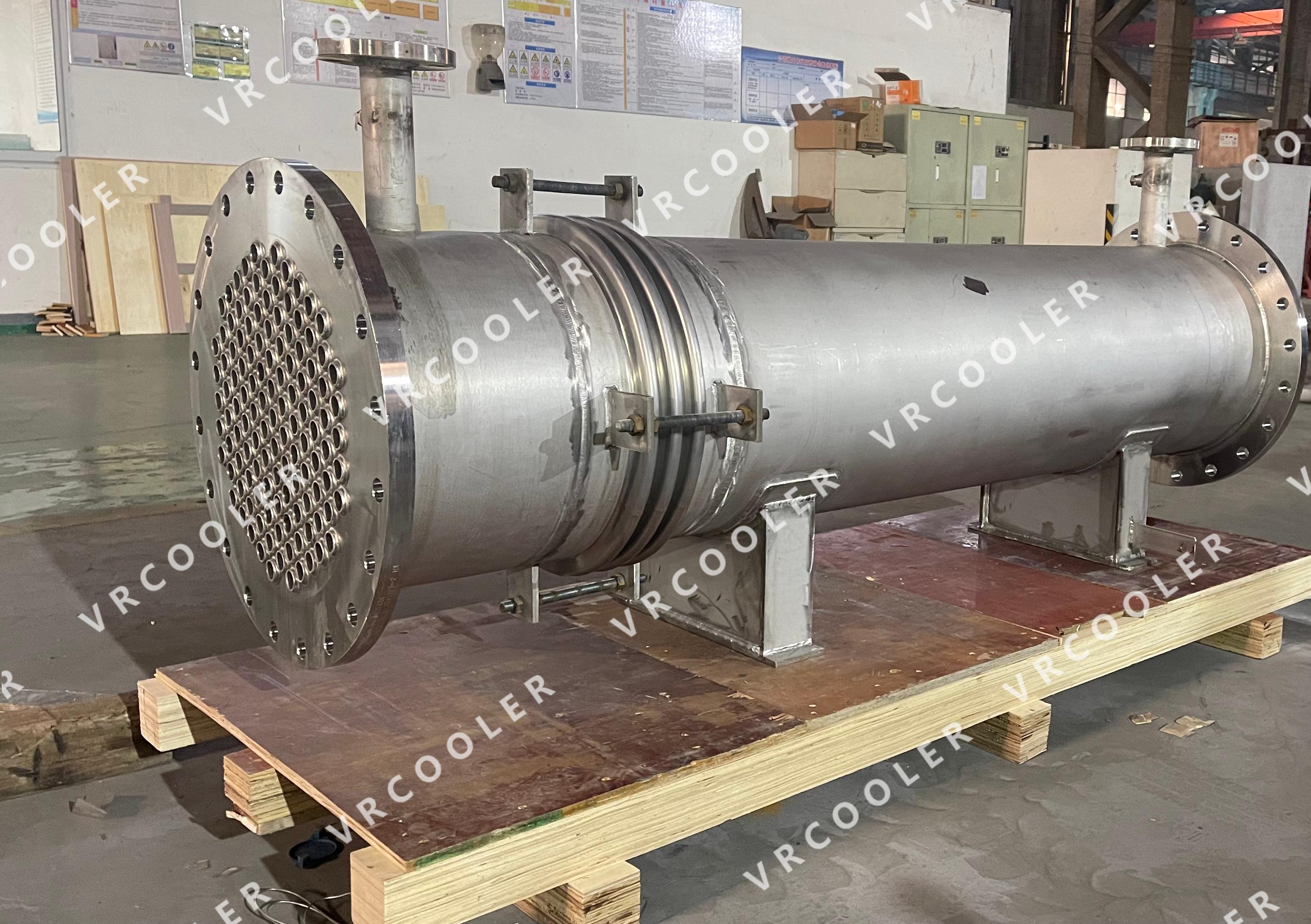 Shell and Tube Seawater Heat Exchanger for Atlas Copco G132 W Compressor