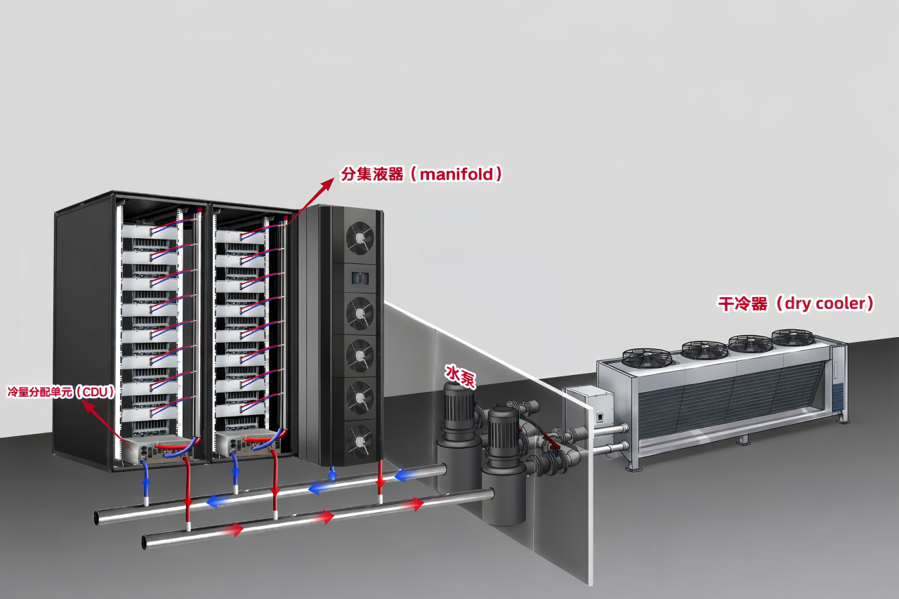 What are the benefits of using a liquid cooling CDU?