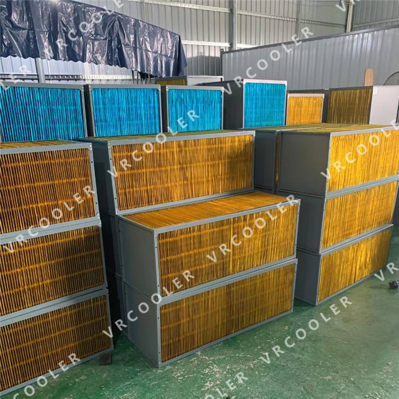 Where are hexagonal counterflow air to air heat exchangers commonly used?