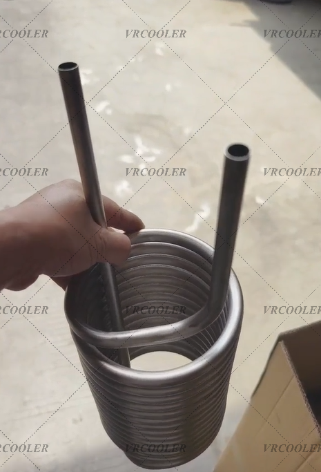 Stainless Steel Outer Tube Titanium Inner Tube Coaxial Evaporator and Condenser