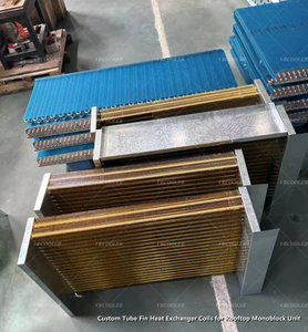 Custom Tube Fin Heat Exchanger Coils for Rooftop Monoblock Unit.jpg