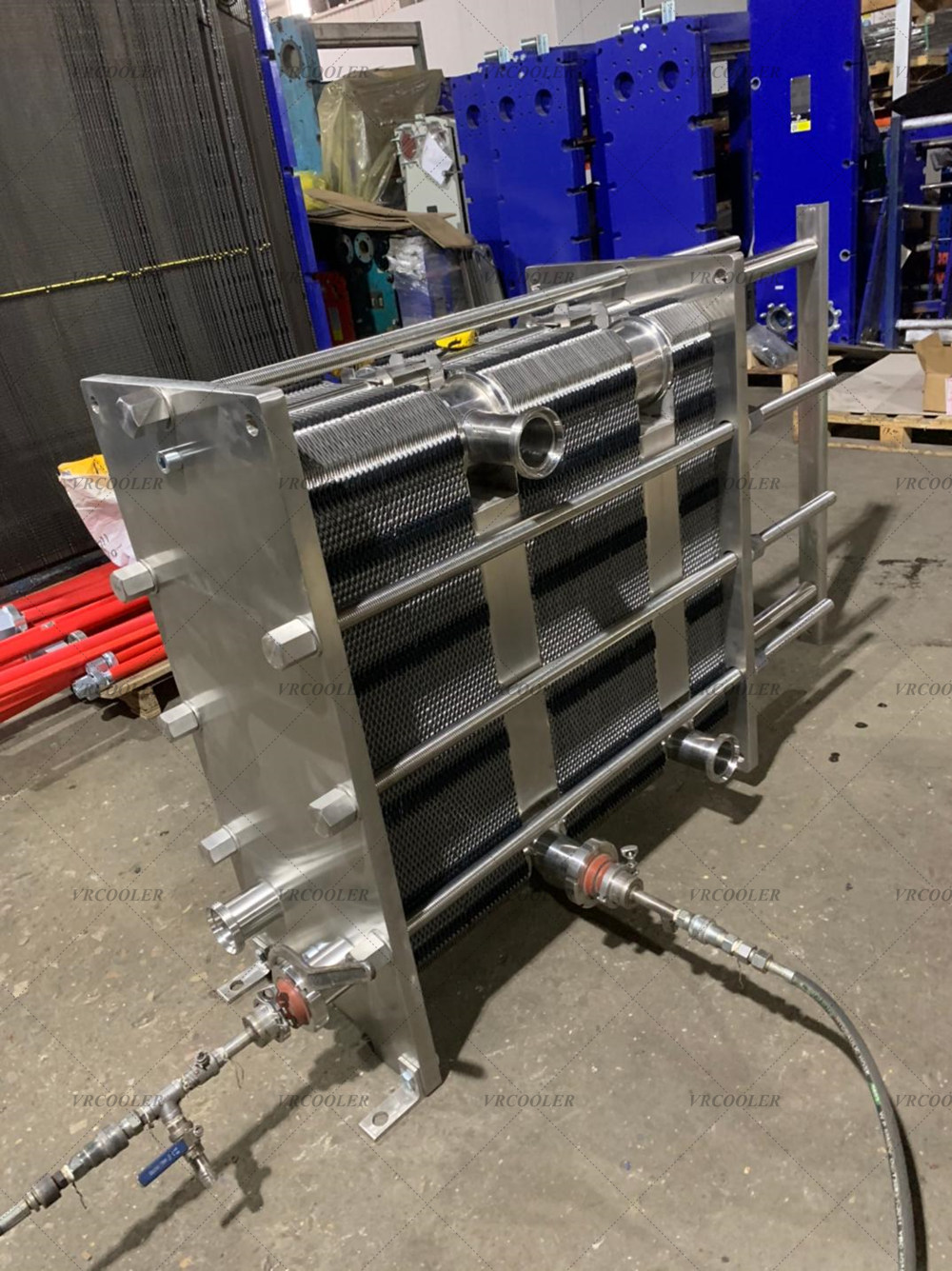 SS316 gasketed plate heat exchanger for yoghurt cooling.jpg