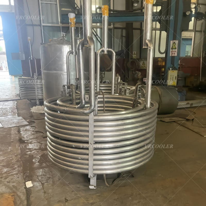 What industries use boiler spiral coils?