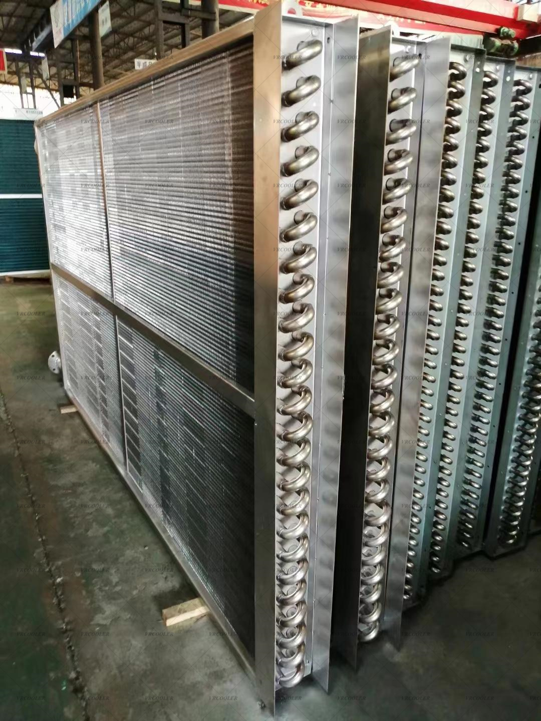 Drawing Customization One Row Freon Condenser with Stainless Steel Tube Aluminium Fin.jpg