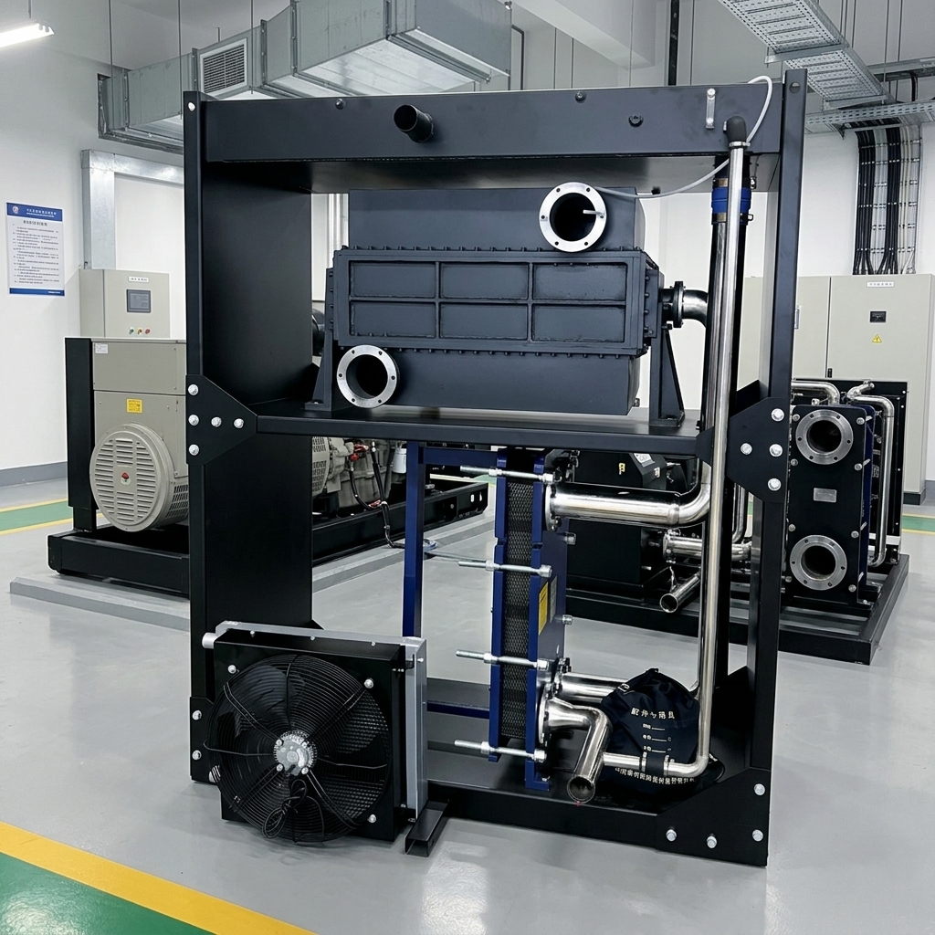 Generator Remote Radiator with Heat Exchanger Protection for Diesel Gas Genset Cooling Skid.png