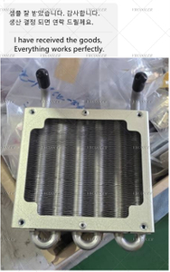 Positive feedback from a Korean customer regarding the welding tube fins heat exchanger manufactured by CST Heat Exchanger of beauty device.jpg