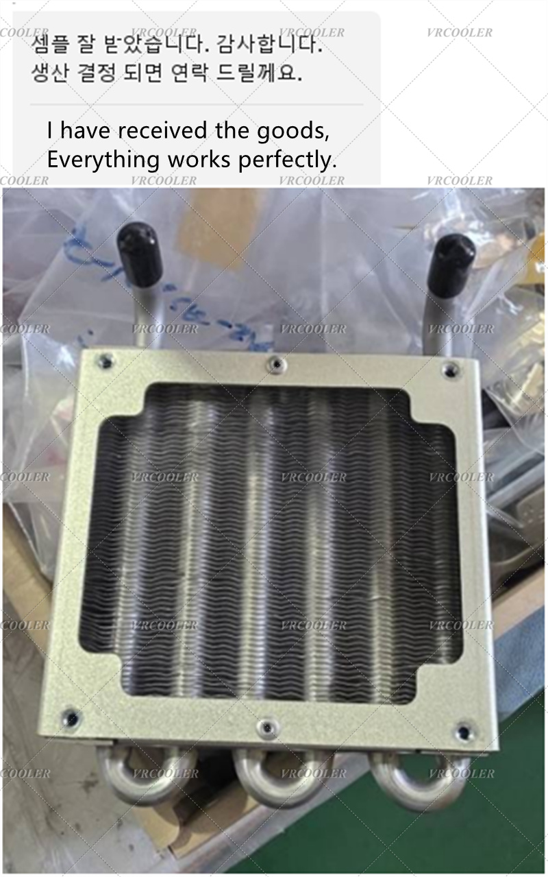 Positive feedback from a Korean customer regarding the welding tube fins heat exchanger manufactured by CST Heat Exchanger of beauty device.jpg