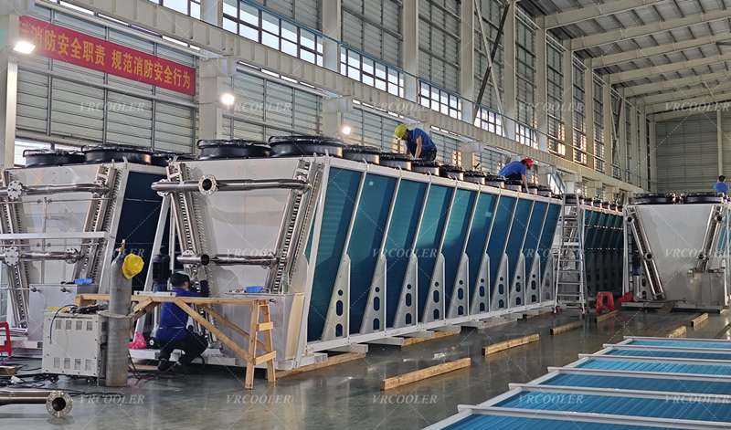 2-Circuit LT-HT Dry Cooler for Container Cogeneration CHP Unit - Engine Jacket Water and Intercooler Cooling.jpg