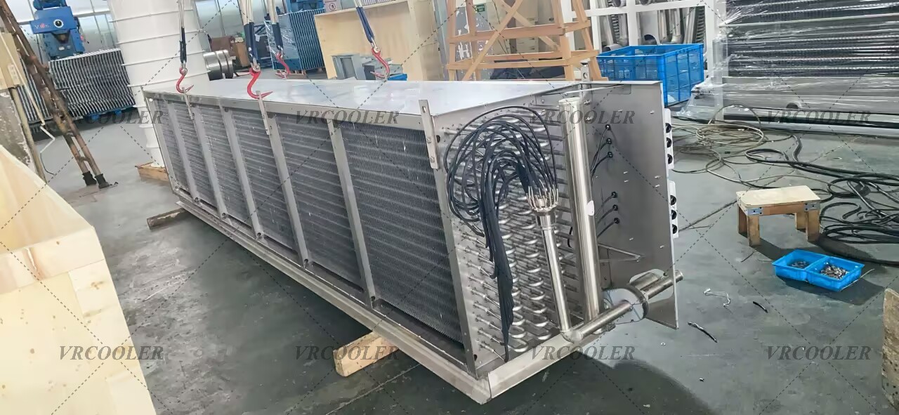 What is the difference between an ammonia evaporator for cooling and one for freezing?