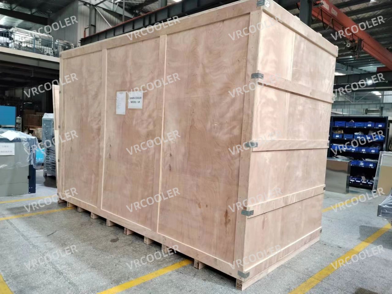 How do you maintain a grain cooling unit?