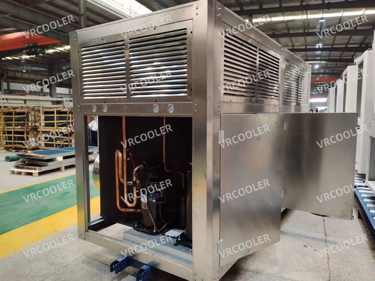 Where are grain cooling units commonly installed?