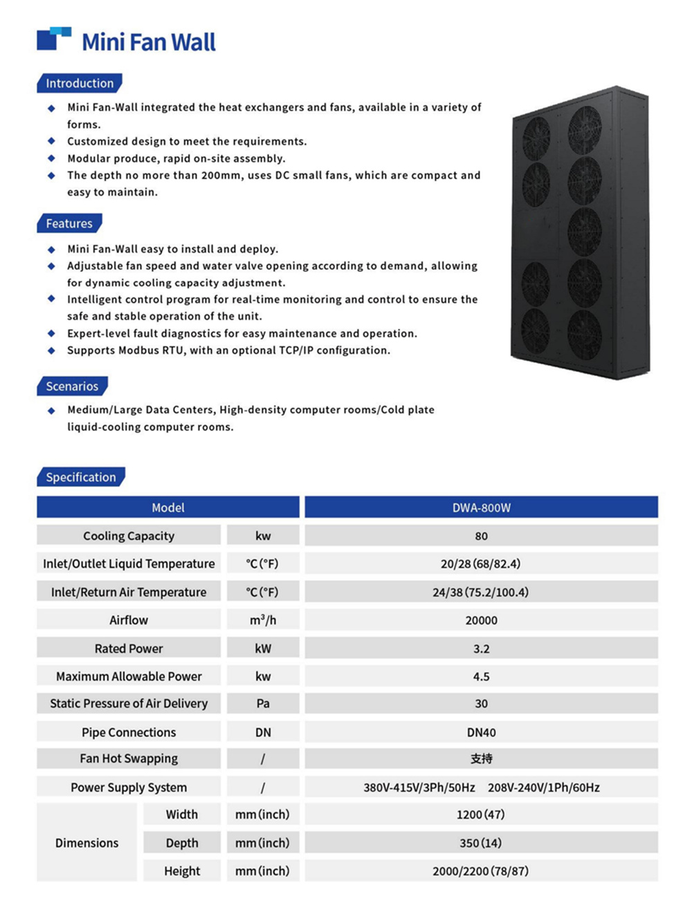 Fan Wall Cooling for Data Center Retrofit | CSTHEATEXCHANGER