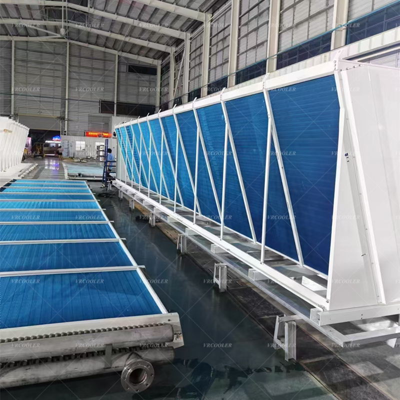 Can a dry cooler provide free cooling for a battery container project?